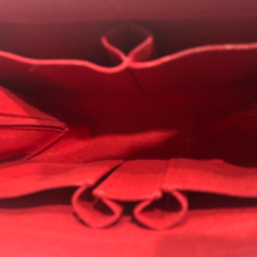 Elegant Red Women's Bag Insert